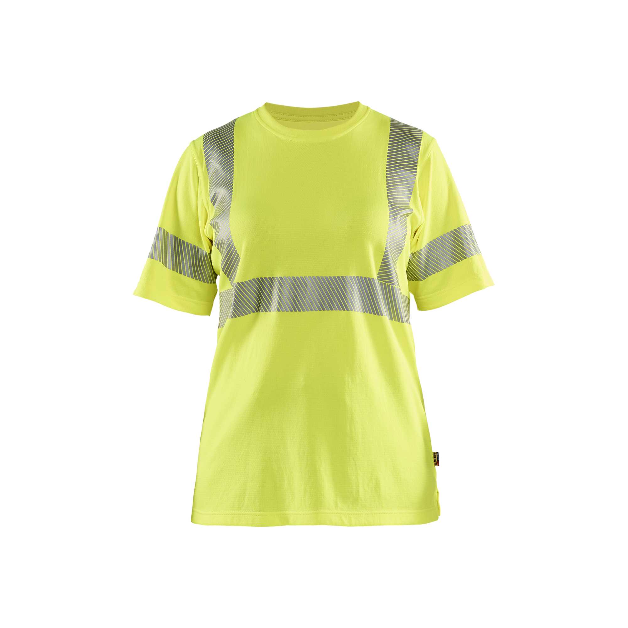 BLAKLADER 35022537 Women's Hi vis T shirt Hi Vis Reflective Short Sleeve Work T-Shirt WOMEN - 55% Polyester – Image 2