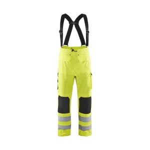 BLAKLADER 13022003 Rain Trousers Hi Vis LEVEL 2 Hi Vis Reflective Work Trousers Men - Waterproof