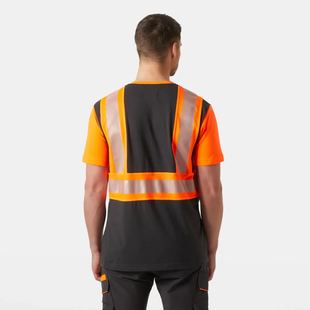 HELLY HANSEN ICU T-SHIRT 79271 Hi Vis Reflective Short Sleeve Work T-Shirt MEN - Moisture Wicking – Image 3