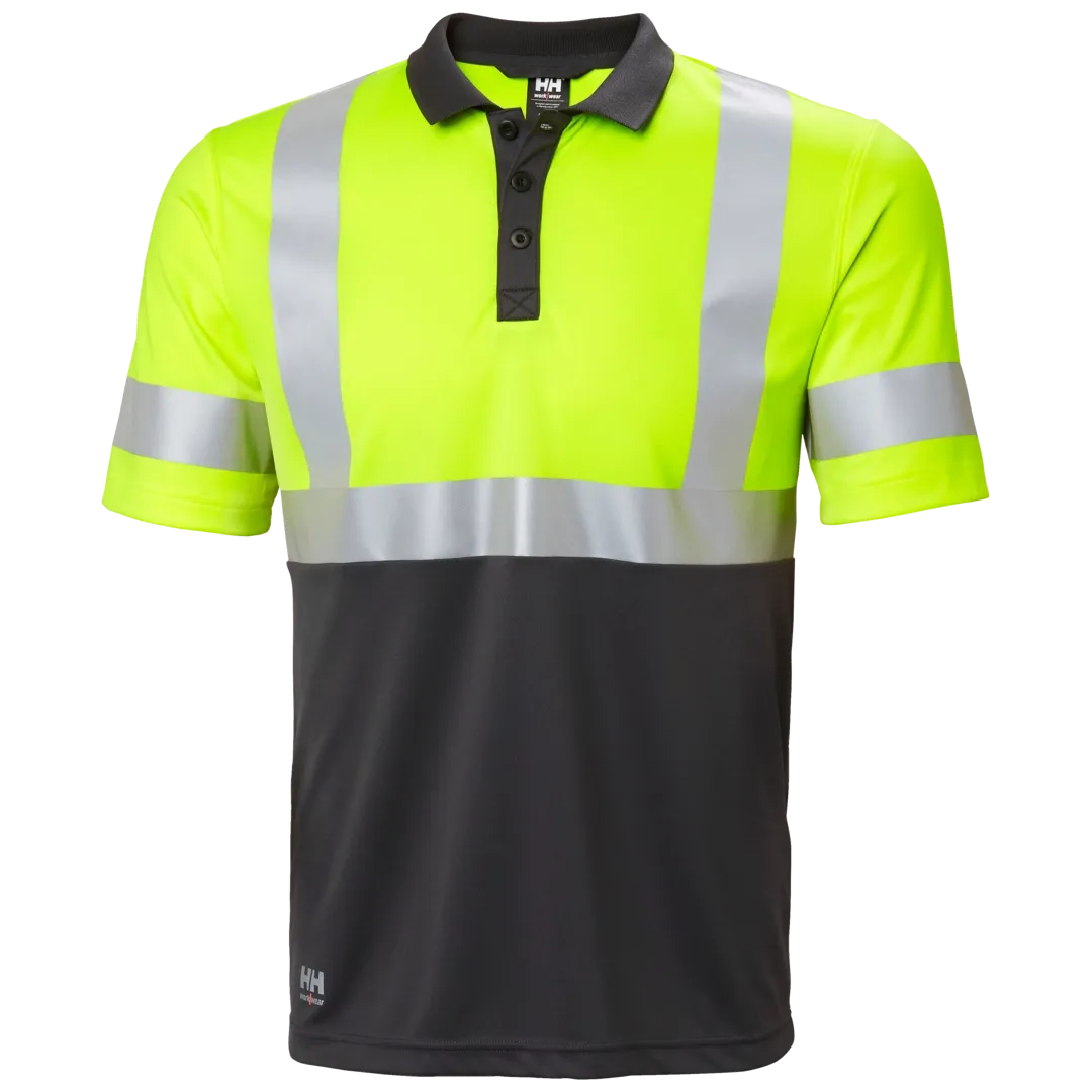 HELLY HANSEN ADDVIS POLO CLASS 1 79253 Hi Vis Reflective Short Sleeve Work Polo MEN - 4 Way Stretch – Image 6