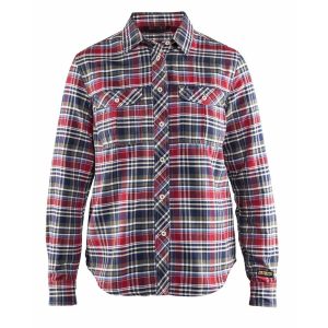 BLAKLADER 32091137 Flannel shirt Women Long Sleeve Work Shirt WOMEN - Flannel One Side Brushed
