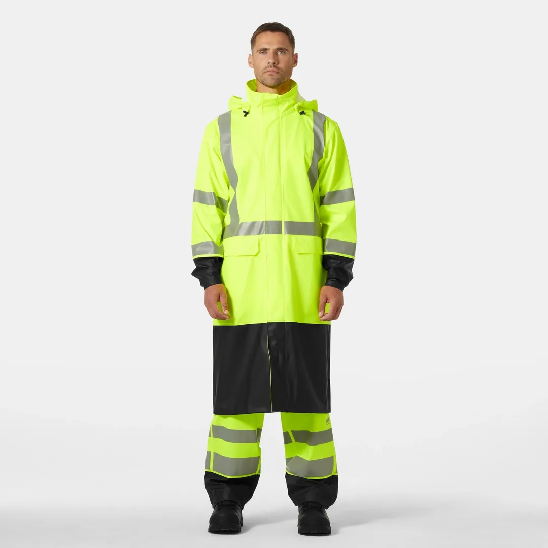 HELLY HANSEN ADDVIS RAIN COAT 70156 Hi Vis Reflective Rain Coat MEN Safety Jacket - Waterproof – Image 8