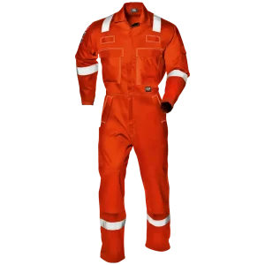 SIR SAFETY LIGHT CARBOFLAME Hi Vis Reflective Work Coverall Men - Knee Pad Pockets