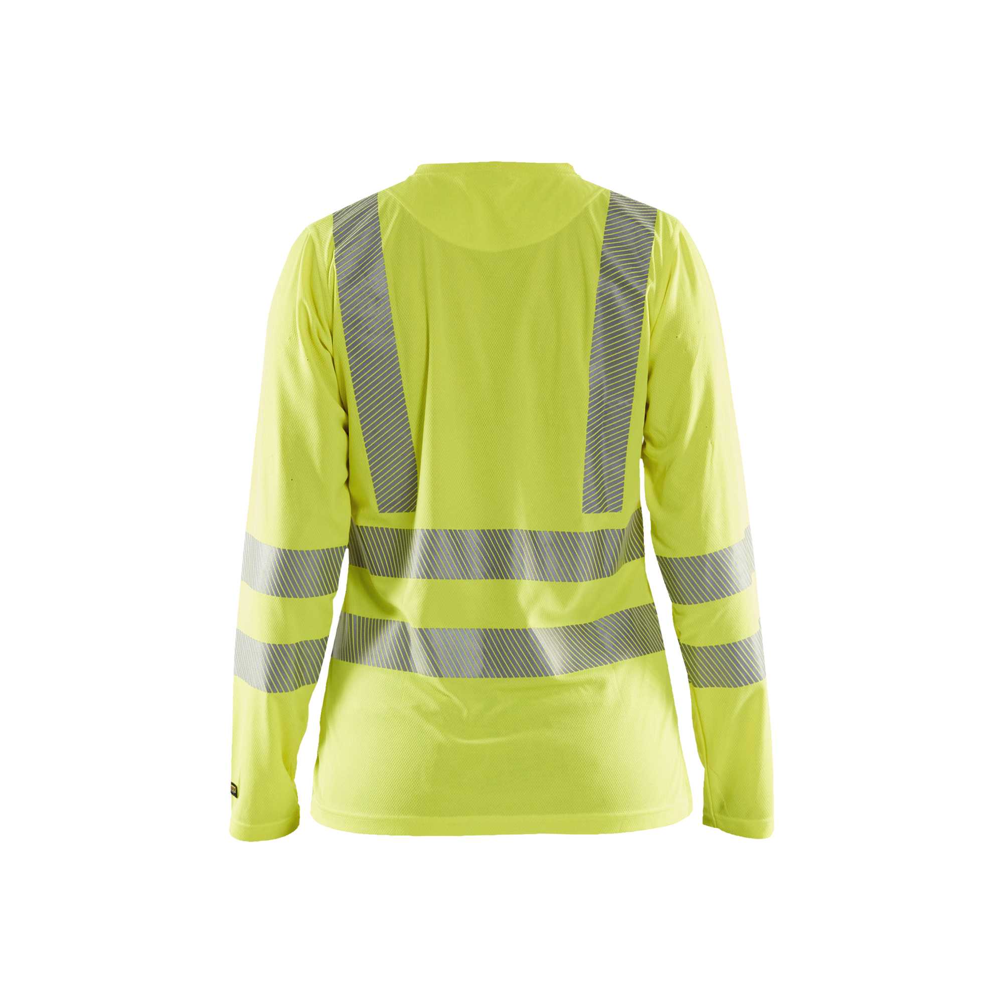 BLAKLADER 34851013 Women's Hi Vis t shirt long sleeve Hi Vis Reflective Long Sleeve Work T-Shirt WOMEN - 100% Polyester – Image 3