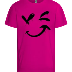 Winking Face Design - Comfort girls' t-shirt