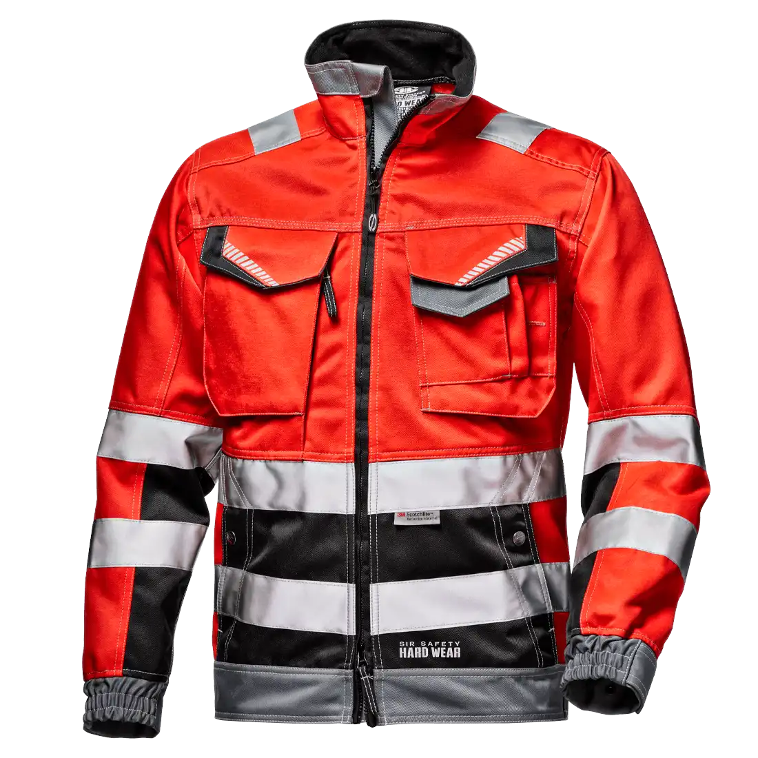 SIR SAFETY RUSH High Vis Work Jacket Men - Reflective Bands – Image 4