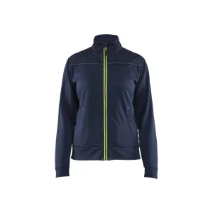 BLAKLADER 33942526 Hi Vis Reflective Full Zip Work Sweatshirt WOMEN - Pique Fleece