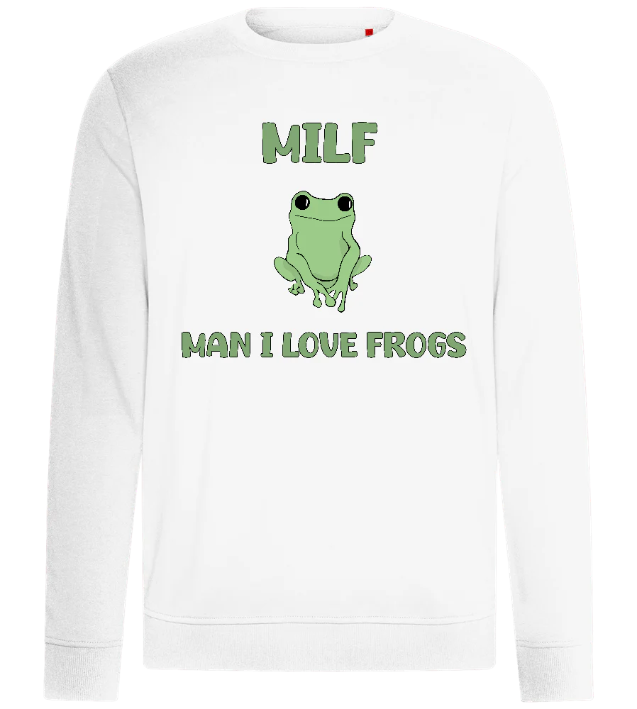 Man I Love Frogs Design - Comfort unisex sweater