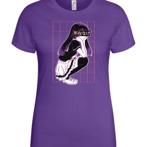 Bored School Girl Design - Basic women's t-shirt