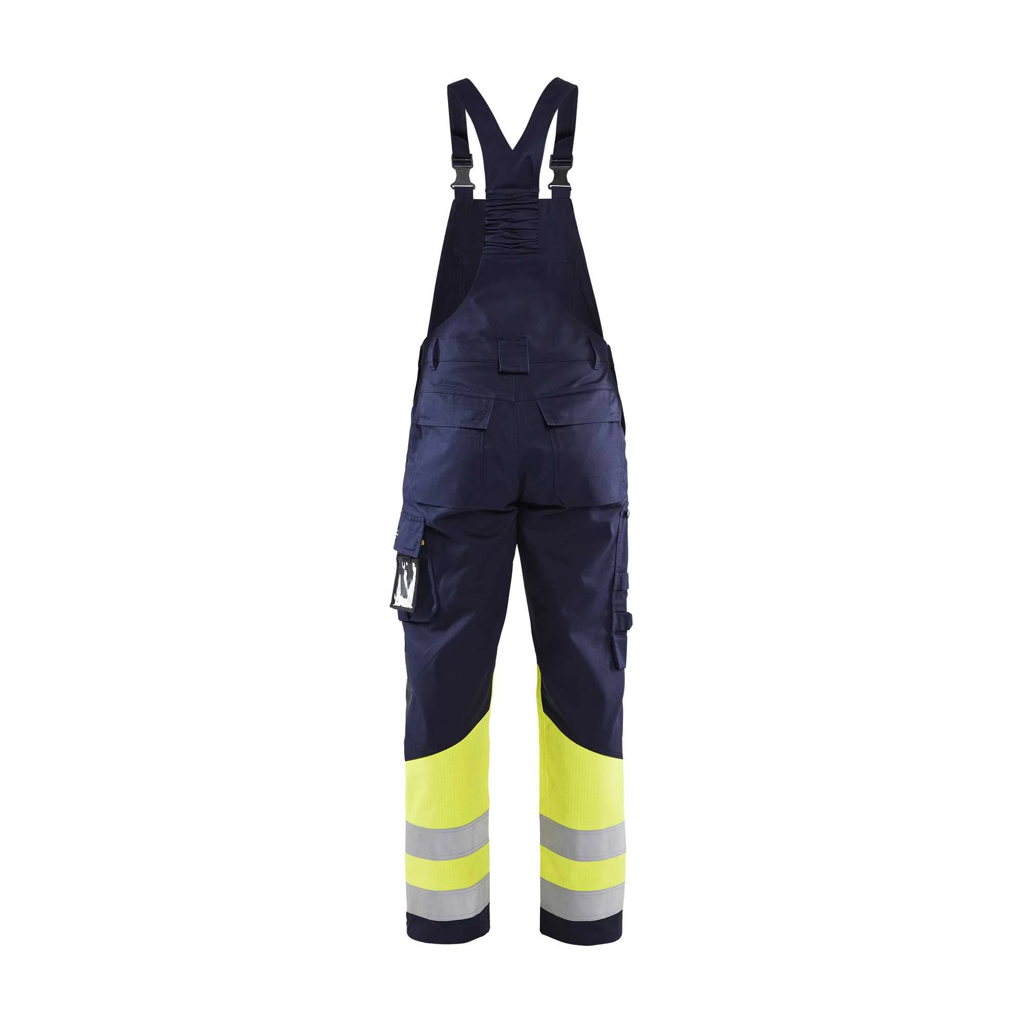 BLAKLADER 26071514 MULTINORM CLASS 1 BIB TROUSERS Hi Vis Reflective Work Bib Trousers Men - Antistatic – Image 3