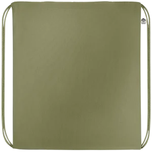 Premium colored organic cotton drawstring bag