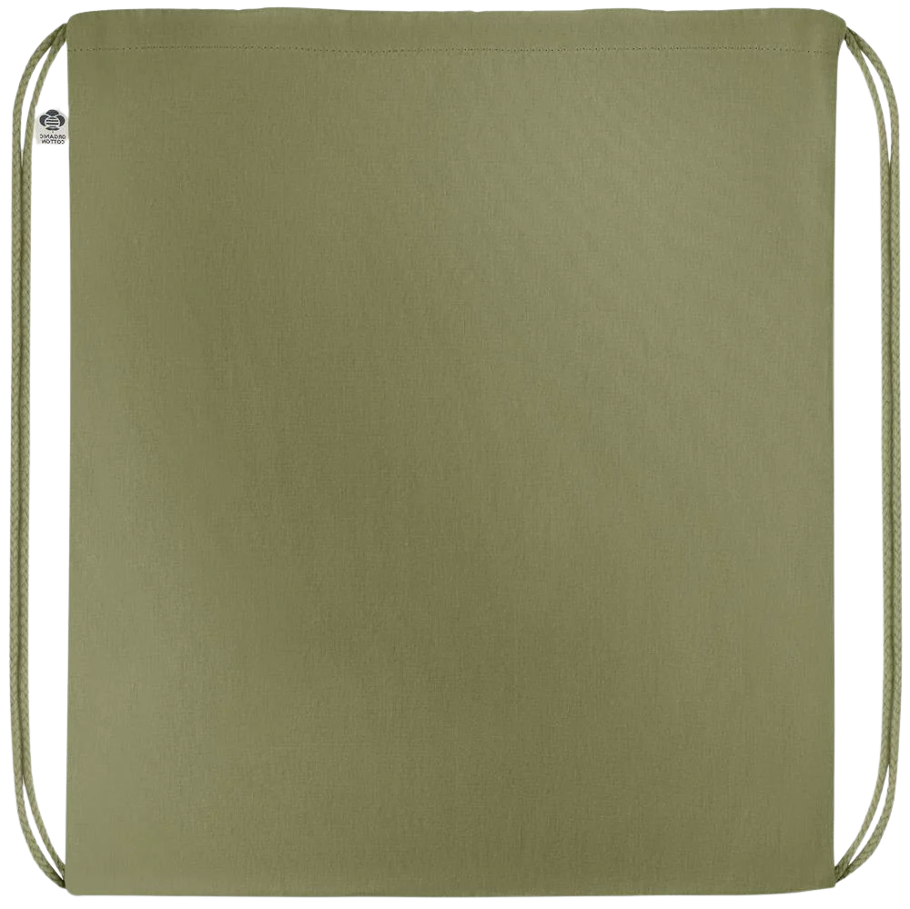 Premium colored organic cotton drawstring bag – Image 3