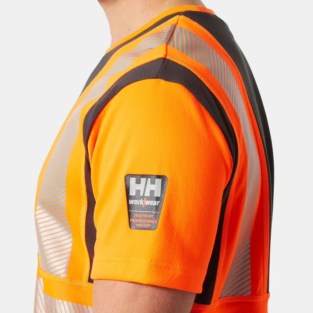 HELLY HANSEN ICU T-SHIRT 79271 Hi Vis Reflective Short Sleeve Work T-Shirt MEN - Moisture Wicking – Image 6