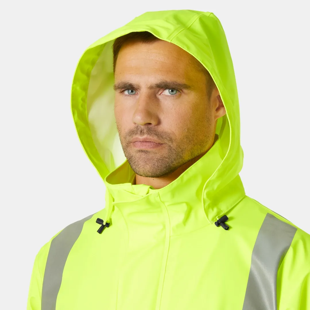 HELLY HANSEN ADDVIS RAIN COAT 70156 Hi Vis Reflective Rain Coat MEN Safety Jacket - Waterproof – Image 4