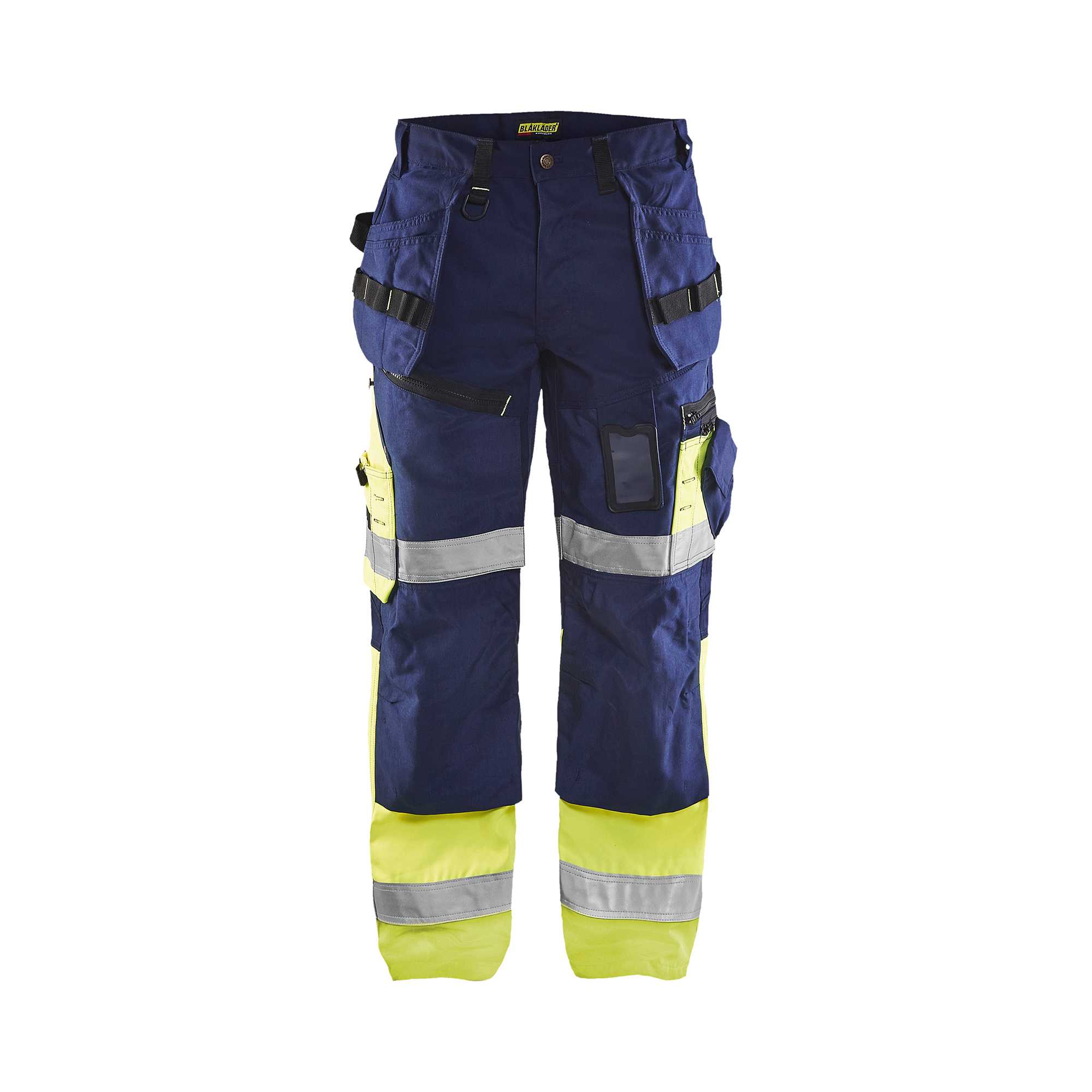 BLAKLADER 15081860 Hi Vis trousers X1500 Hi Vis Reflective Work Trousers Men - Twill Fabric – Image 2