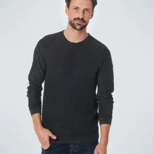 Pullover Crewneck Relief Garment Dyed + Stone Washed | Black