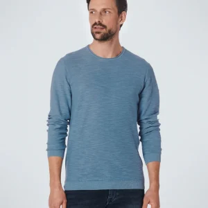 Pullover Crewneck Relief Garment Dyed + Stone Washed | Blue