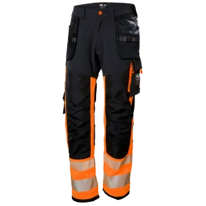 HELLY HANSEN ICU CONSTRUCTION PANT CLASS 1 77471 Hi Vis Reflective Work Trousers MEN - 4 Way Stretch