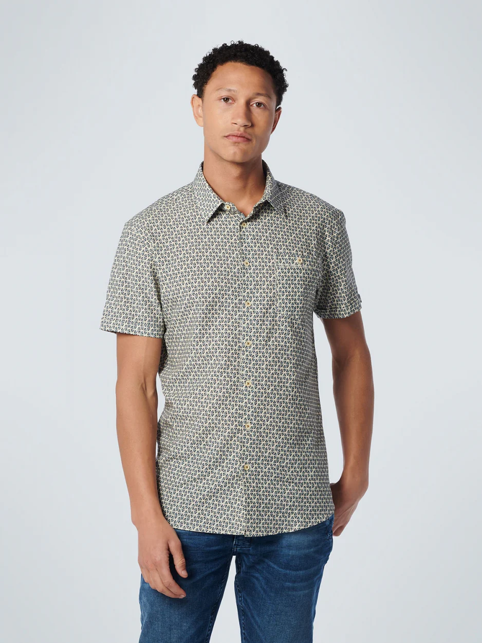 Chemise à manches courtes imprimée Allover | Offwhite – Image 2