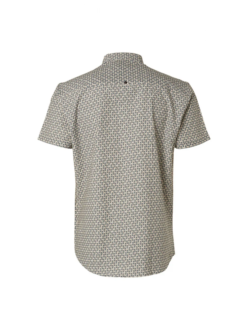 Chemise à manches courtes imprimée Allover | Offwhite – Image 7