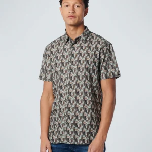 Chemise à manches courtes imprimée Allover | Light Aqua