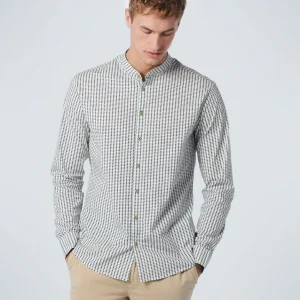 Chemise Granddad Allover Imprimé Stretch | Light Green