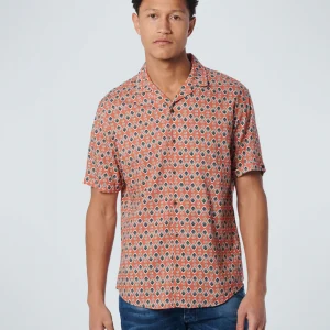 Chemise à manches courtes Resort Collar Allover Printed | Papaya