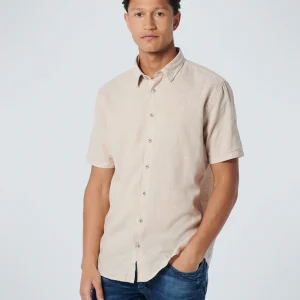 Chemise à manches courtes 2 Colour Melange With Linen | Sand