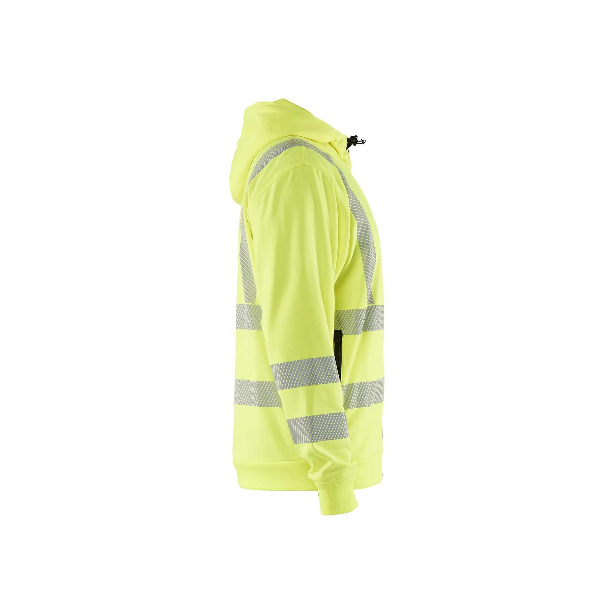 BLAKLADER 35652538 Hi Vis Hoodie Full Zip Hi Vis Reflective Hoodie Work Sweatshirt MEN - Breathable – Image 6