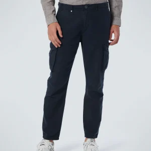 Pantalon Cargo Avec Lin Garment Dyed | Night