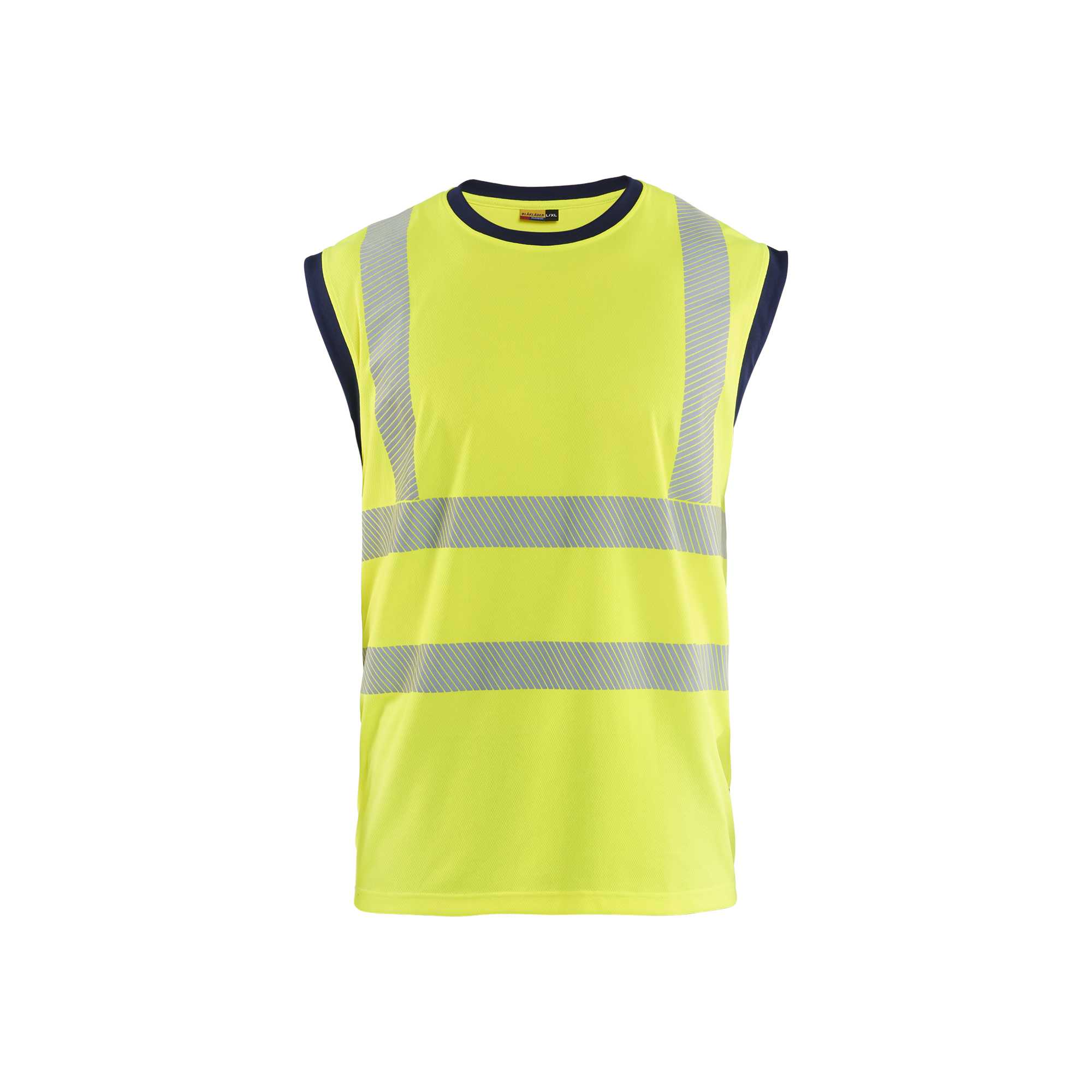 BLAKLADER 35751013 Hi Vis Tank top Hi Vis Reflective Sleeveless Work T-Shirt MEN - 100% Polyester
