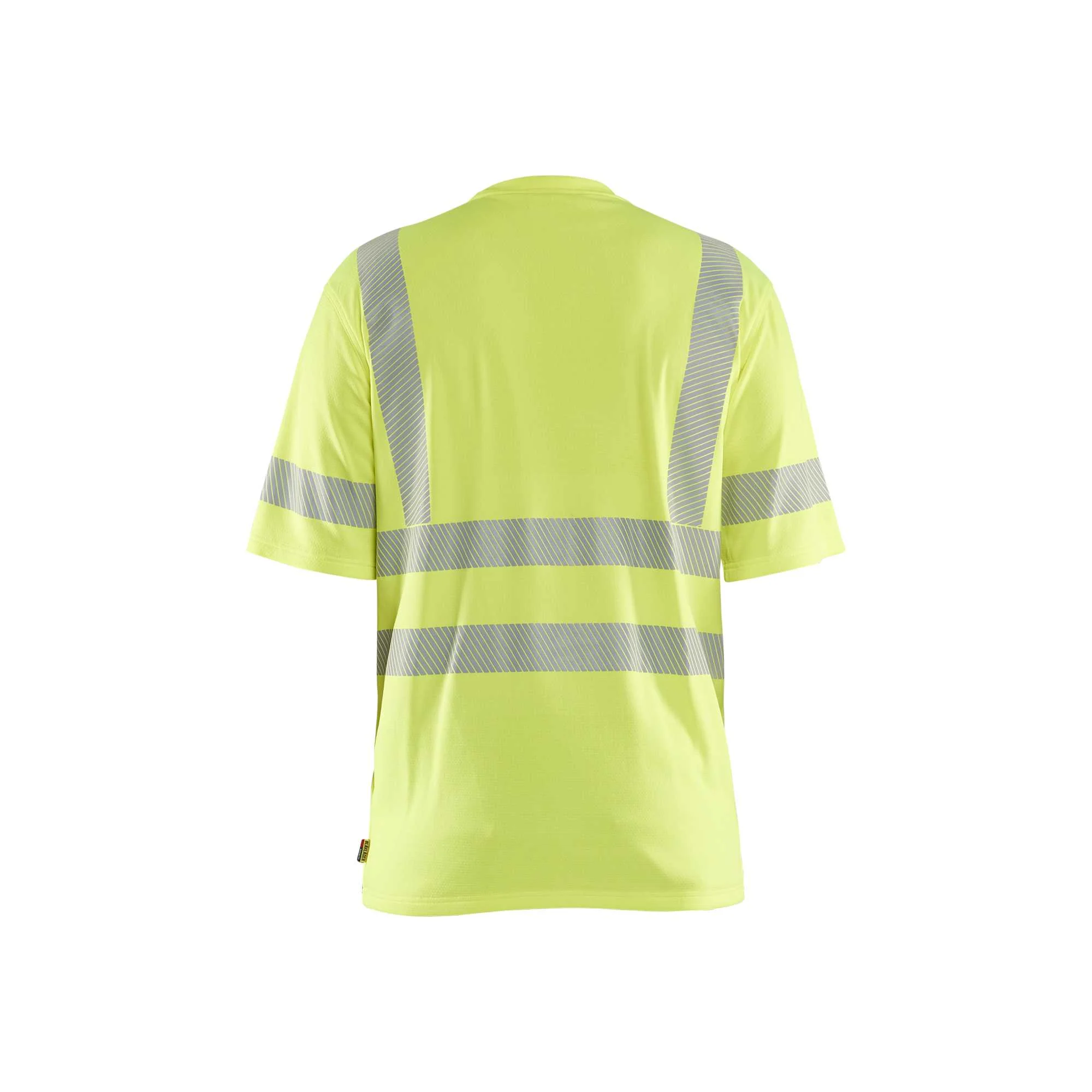 BLAKLADER 35222537 Hi vis T shirt Hi Vis Reflective Short Sleeve Work T-Shirt MEN - Moisture Wicking – Image 3