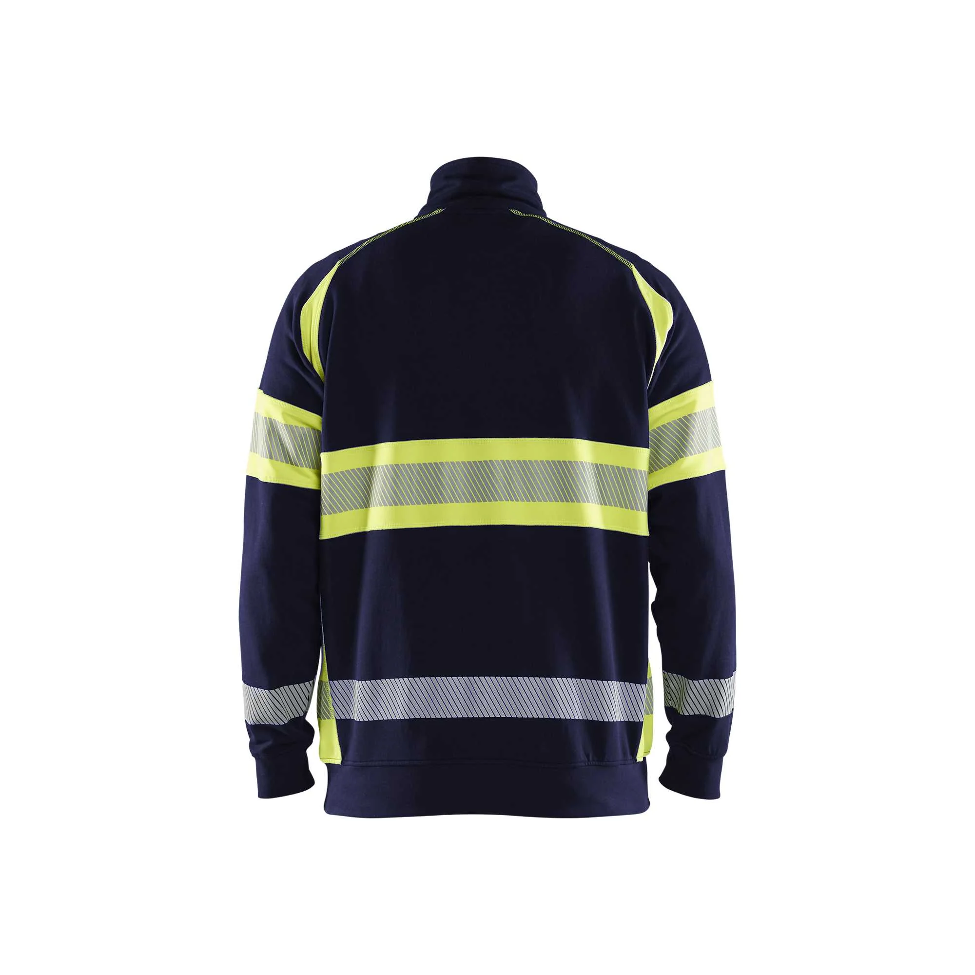 BLAKLADER 35531158 Hi Vis Sweater Hi Vis Reflective Half-zip Work Sweatshirt MEN - 100% Cotton – Image 3