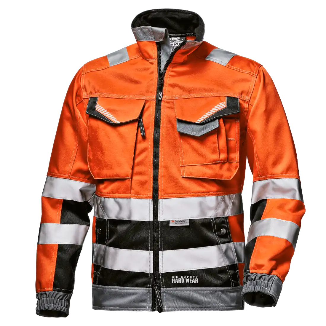 SIR SAFETY RUSH High Vis Work Jacket Men - Reflective Bands