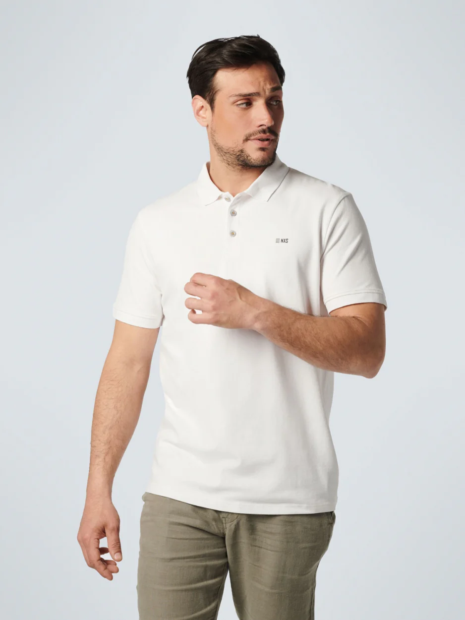 Polo Solid Stretch | White
