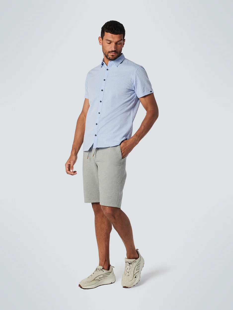 Chemise à manches courtes rayée | Washed Blue – Image 4