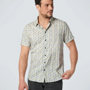 Chemise à manches courtes imprimée Allover | Washed Blue