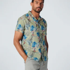 Chemise à manches courtes imprimée Allover | Smoke