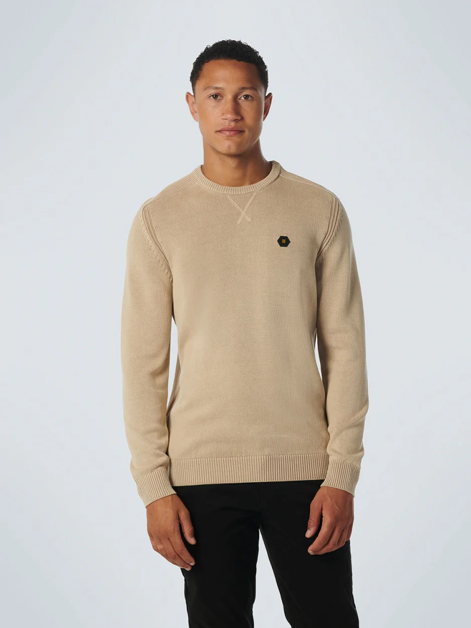 Pullover Crewneck Relief Garment Dyed + Stone Washed | Stone – Image 2