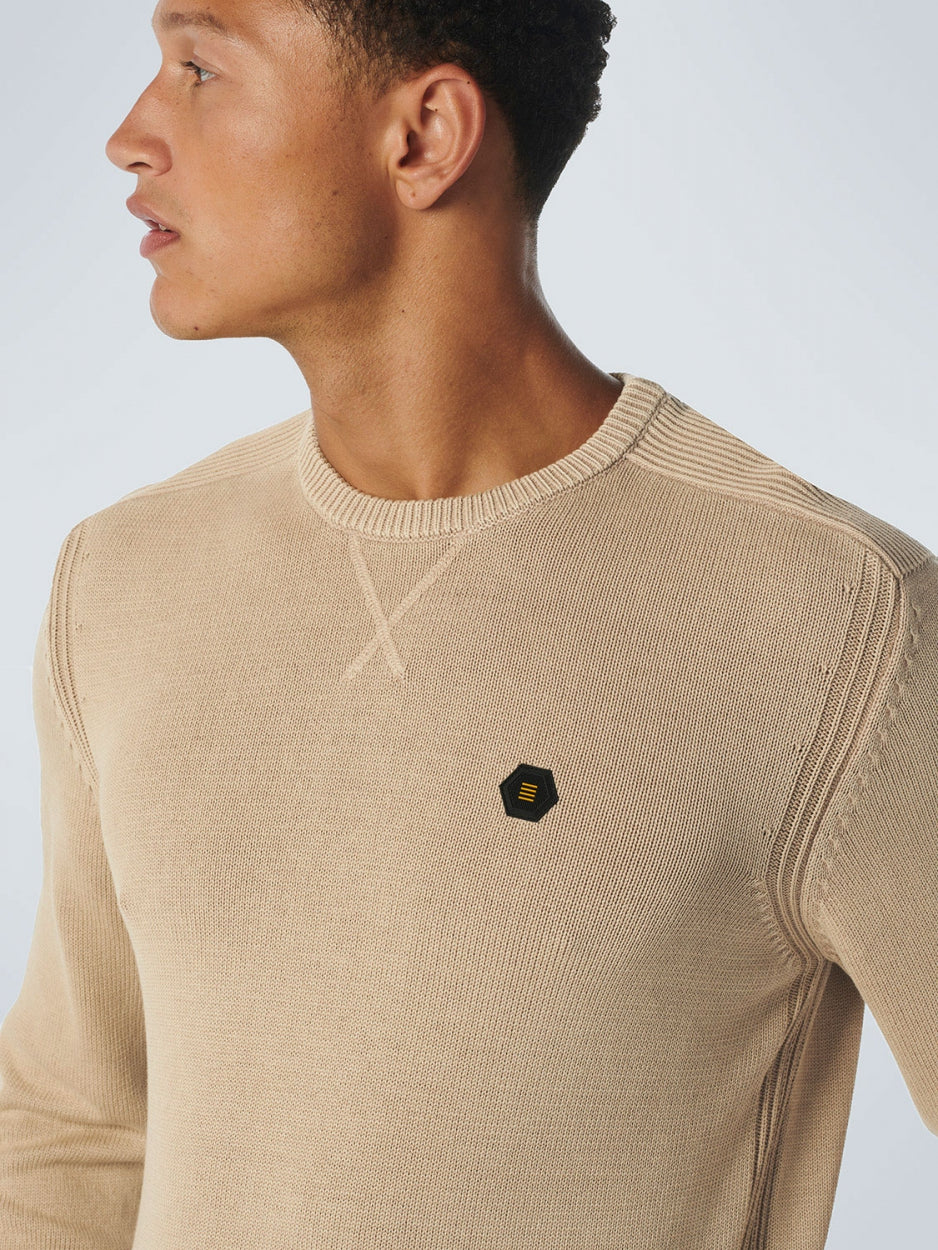 Pullover Crewneck Relief Garment Dyed + Stone Washed | Stone – Image 5