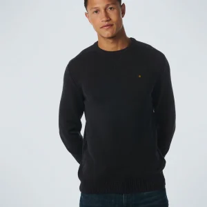 Pullover Crewneck Relief Garment Dyed + Stone Washed | Black