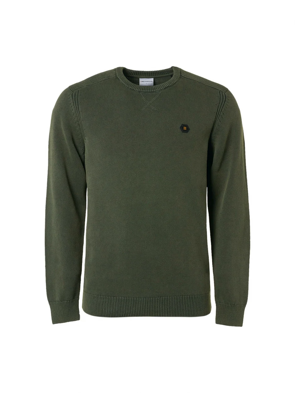 Pullover Crewneck Relief Garment Dyed + Stone Washed | Dark Green – Image 6