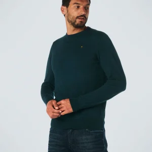 Pull Crewneck 2 Coloured Melange | Ocean