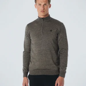 Pull Half Zip 2 Coloured Melange | Stone