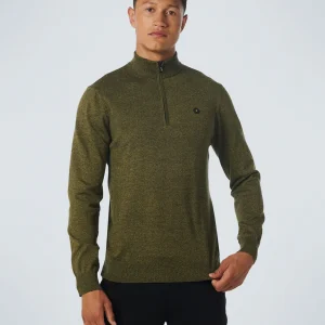 Pull Half Zip 2 Coloured Melange | Olive
