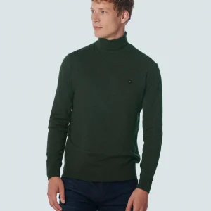 Pull Rollneck 2 Coloured Melange | Dark Green