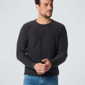 Pullover Crewneck Garment Dyed + Stone Washed | Black