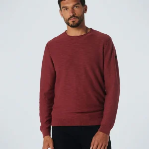 Pullover Crewneck Garment Dyed + Stone Washed | Dark Red