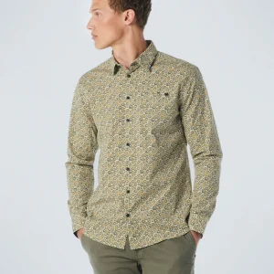 Chemise stretch imprimée Allover | Olive