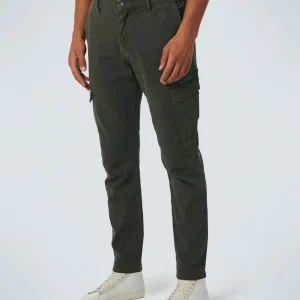 Pantalon cargo stretch teint dans la masse | Taupe